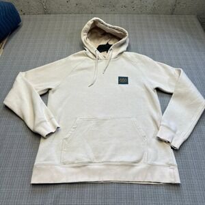 686 SixEightSix Hoodie Mens Large Beige Pullover Sweatshirt Ski Snowboard
